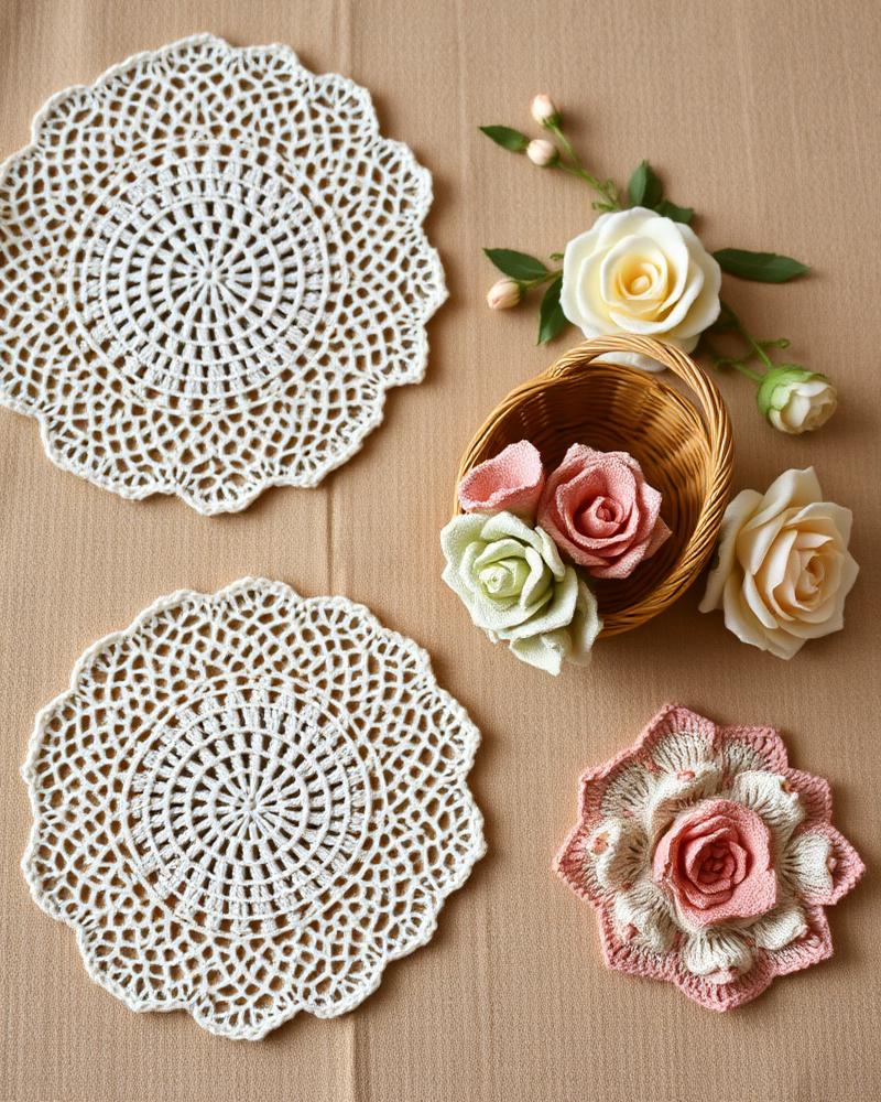 Peças em crochê feitas à mão pelo Ateliê Amandita